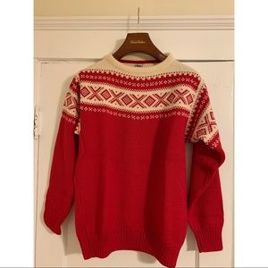 Dale of Norway Hand-knit Crewneck Wool Sweater